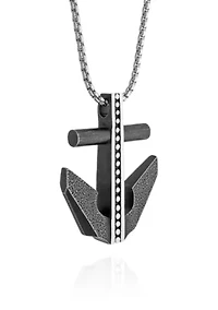 Men's Stainless Steel Anchor Pendant