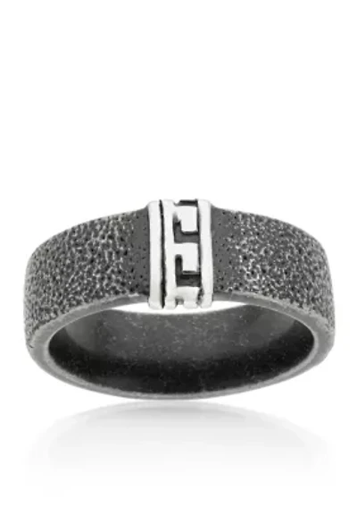 Men's Stainless Steel Textured Ring