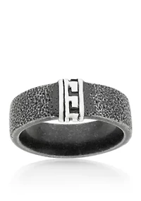 Men's Stainless Steel Textured Ring