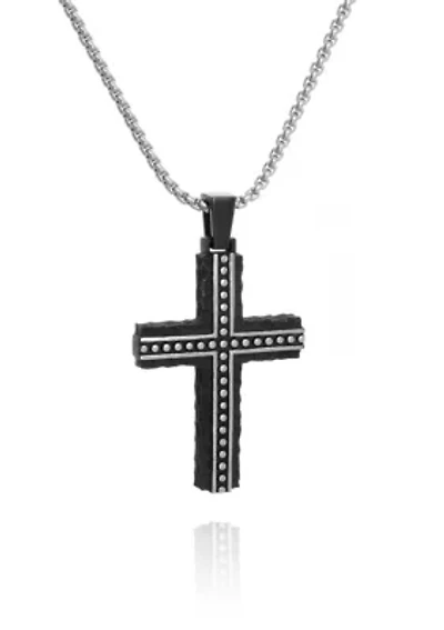 Men's Stainless Steel Cross Pendant