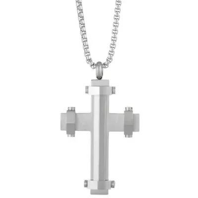 Stainless Steel Cross Pendant Necklace