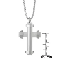 Stainless Steel Cross Pendant Necklace