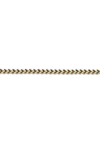 Stainless Steel 4MM Foxtail Chain Necklace with Goldtone Ion Plating and Push Lock, 30"