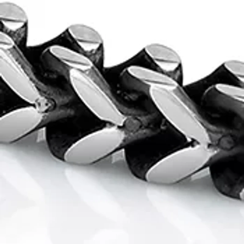 Stainless Steel 4 Millimeter Foxtail Chain Bracelet with Push Lock, 9 Inch