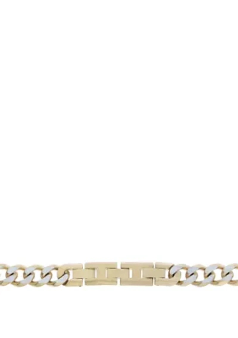 Stainless Steel Curb Chain Necklace with Double Extension Lock