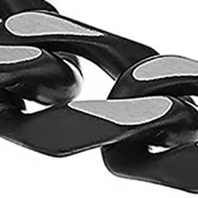 Stainless Steel 11mm Curb Chain Bracelet with Black Ip, 9"