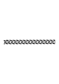 Stainless Steel 11mm Curb Chain Bracelet with Black Ip, 9"