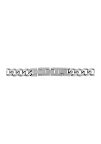 Stainless Steel 11 Millimeter Curb Chain Bracelet, 9 Inch