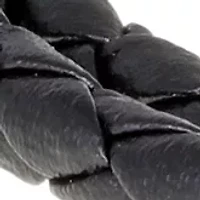 Stainless Steel Black Braided Leather Leather Bracelet with Adjustable Clasp and Black Ion Plating