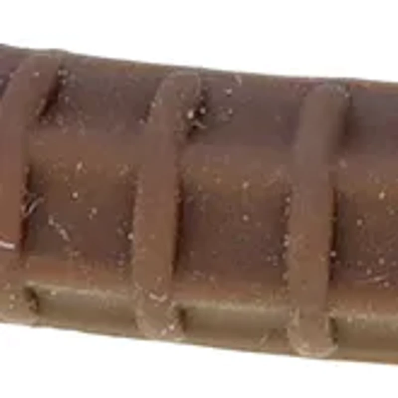 Damascus Steel and Brown Silicone Bracelet with Gold Tone Ion Plating