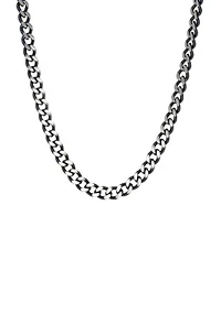 Stainless Steel Two Tone Neck with Gray IP 24 Inch Chain