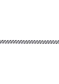 Stainless Steel 7MM Curb Chain Necklace with Grey Ion Plating, 20" Length