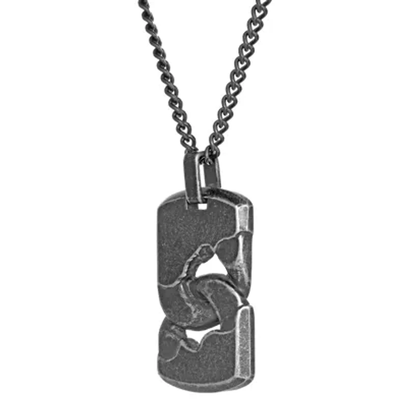 Stainless Steel Dog Tag Pendant Necklace