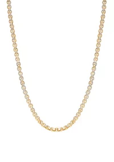 Stainless Steel 24 Inch Chain Gold IP Plated