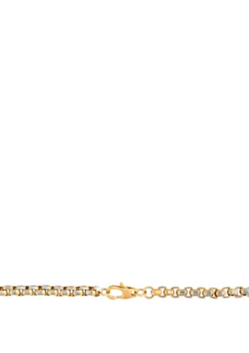 Stainless Steel 24 Inch Chain Gold IP Plated