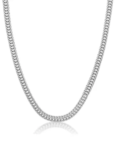 Stainless Steel 6MM Necklace with Matte Finish, 22” Length