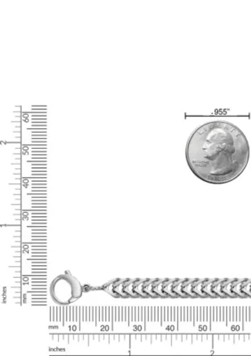 Stainless Steel 6MM Necklace with Matte Finish, 22” Length