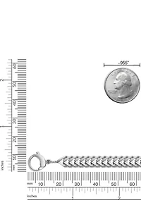 Stainless Steel 6MM Necklace with Matte Finish, 22” Length