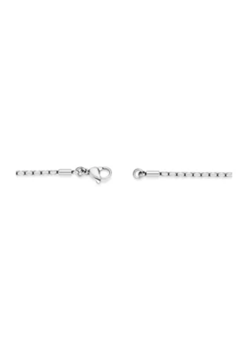Stainless Steel 2.5 Millimeter Snake Chain Necklace, 24 Inch