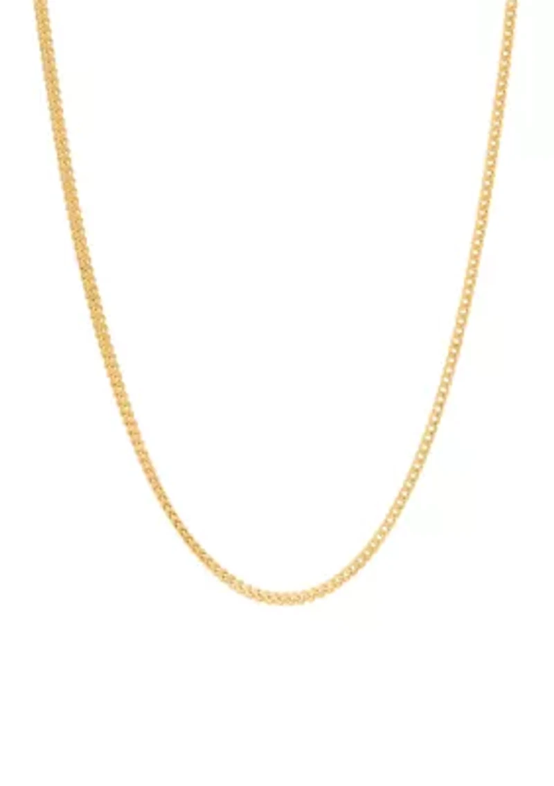 24 Inch Stainless 2.5 Millimeter Franco Necklace with Whole GIP