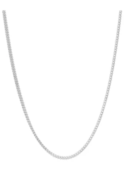 Stainless Steel 2.5 Millimeter Franco Chain Necklace