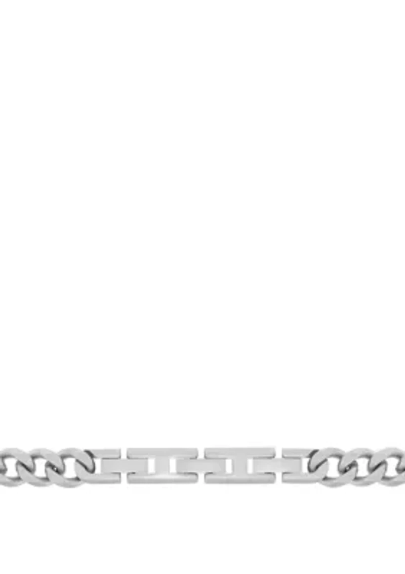 Stainless 8 Millimeter Curb Necklace with Extender