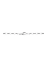 Stainless Steel 3 Millimeter Curb Chain Necklace, 24 Inch