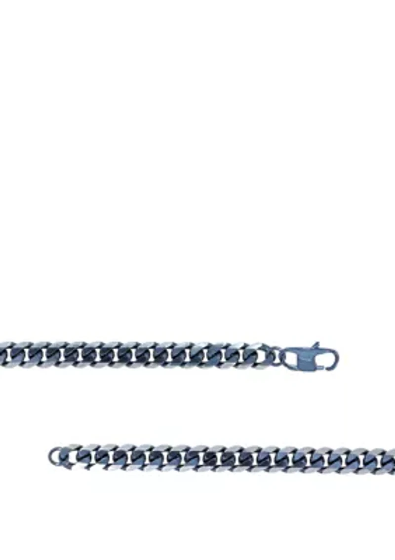 Stainless Steel 8 Millimeter Curb Chain Necklace