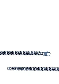 Stainless Steel 8 Millimeter Curb Chain Necklace