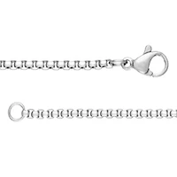 Stainless Steel Two Tone Cross Pendant Necklace