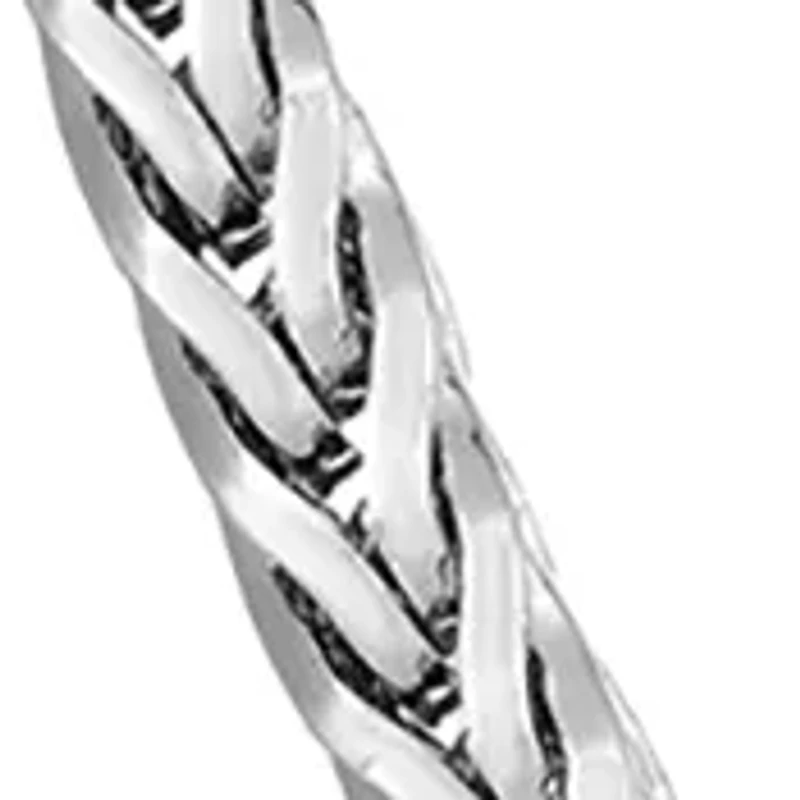 Stainless Steel 3.5 Millimeter Foxtail Chain Necklace, 24 Inch