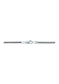 Stainless Steel 3.5 Millimeter Foxtail Chain Necklace, 24 Inch