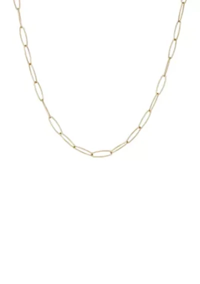 Stainless Steel 5 Millimeter Cable Chain Necklace, 24 Inch