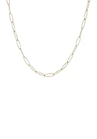 Stainless Steel 5 Millimeter Cable Chain Necklace, 24 Inch