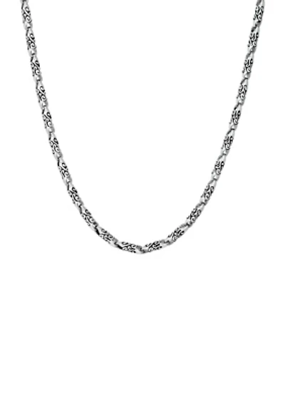 Stainless Steel 4.5 Millimeter Link Chain Necklace, 24 Inch