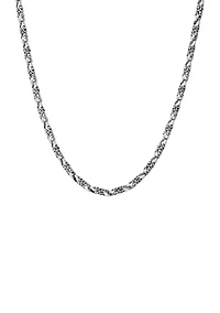 Stainless Steel 4.5 Millimeter Link Chain Necklace, 24 Inch