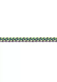 Stainless Steel 5MM Curb Chain Necklace with Multi Color Ip