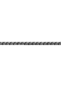 Stainless Steel 5MM Rope Chain Necklace with Antique Finish, 18" Length