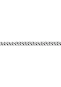 Stainless Steel 4MM Cobra Chain Necklace, 24" Length