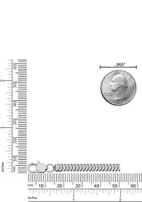 Stainless Steel 4MM Cobra Chain Necklace, 24" Length