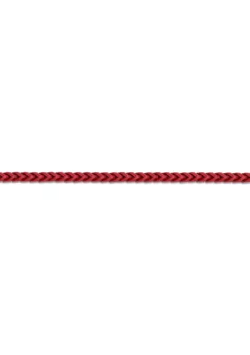 Stainless Steel 2.5MM Foxtail Chain necklace with Red Acrylic Coating, 24" Length