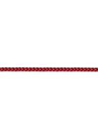 Stainless Steel 2.5MM Foxtail Chain necklace with Red Acrylic Coating, 24" Length