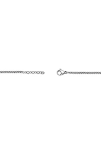 Stainless Steel Anchor & Sword Pendant With Black Cz And 24" Round Box Chain