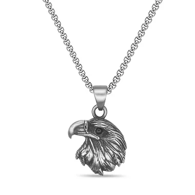 Stainless Steel Eagle Pendant Necklace