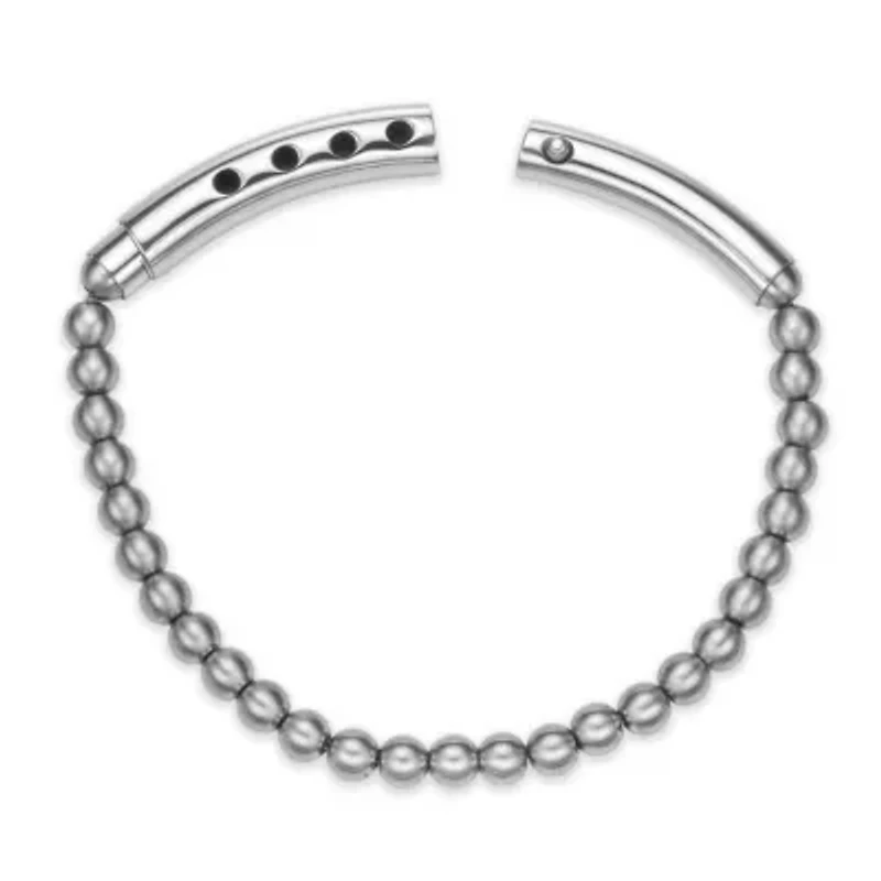 Stainless Steel 6mm Beaded Bracelet