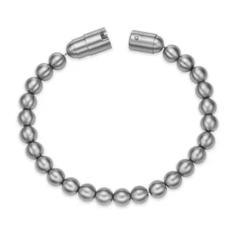 Stainless Steel 8mm Beaded Bracelet