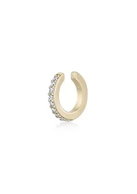 Lab Created Gemminded Lab-Grown Diamond Accent Ear Cuff in 18k Gold Over Silver