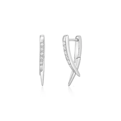 Lab Created 1/10 ct. t.w. Lab-Grown Diamond Earrings Sterling Silver