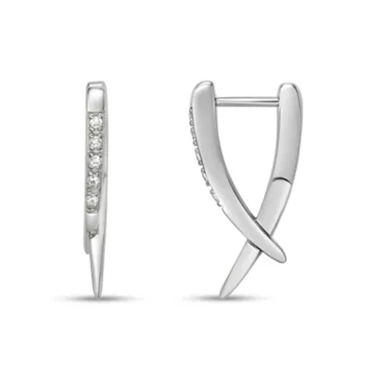 Lab Created 1/10 ct. t.w. Lab-Grown Diamond Earrings Sterling Silver