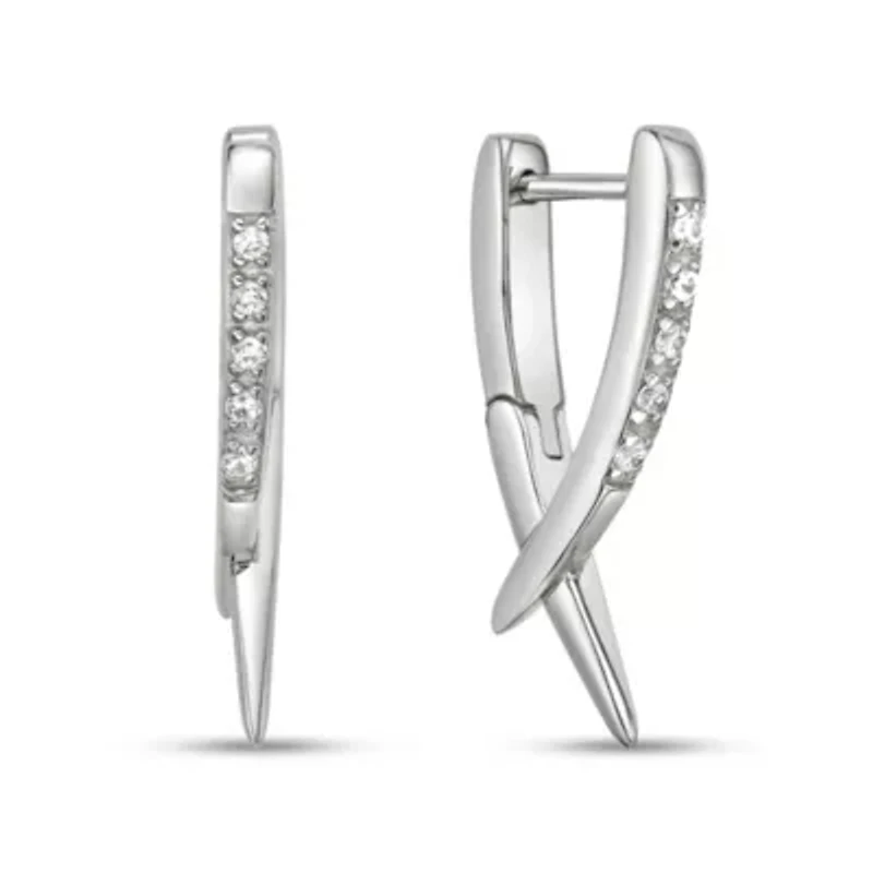 Lab Created 1/10 ct. t.w. Lab-Grown Diamond Earrings Sterling Silver